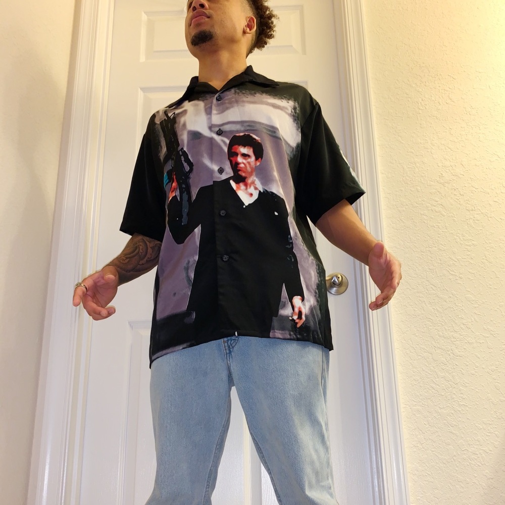 Vintage Pink Floyd Scarface Button-Up